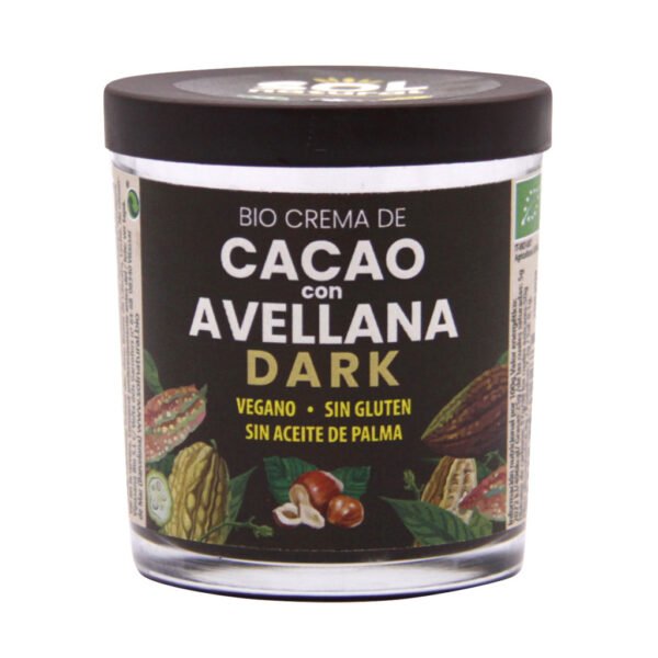 Crema de cacao dark con avellana - sol natural